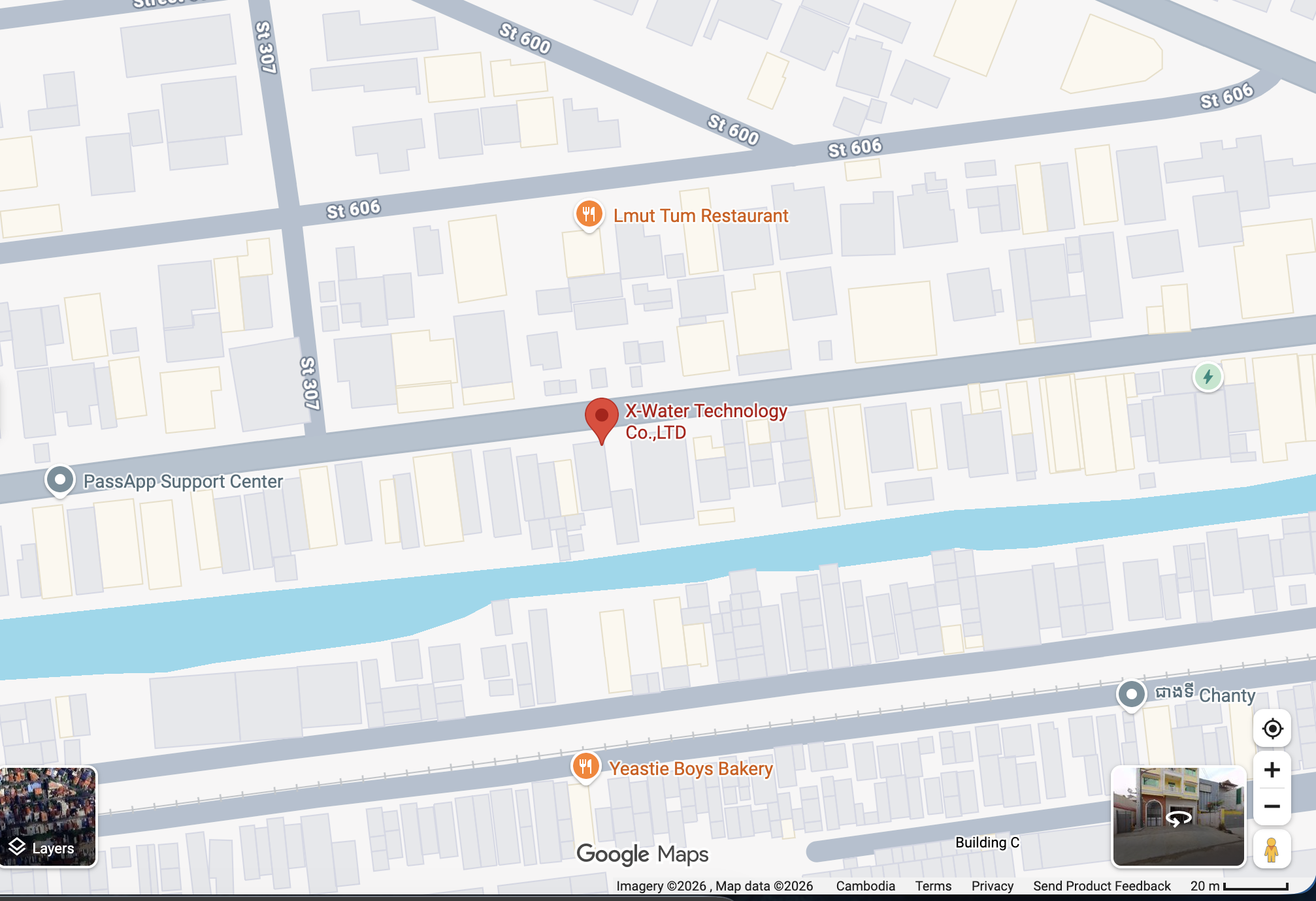 X-Water Headquarters Map